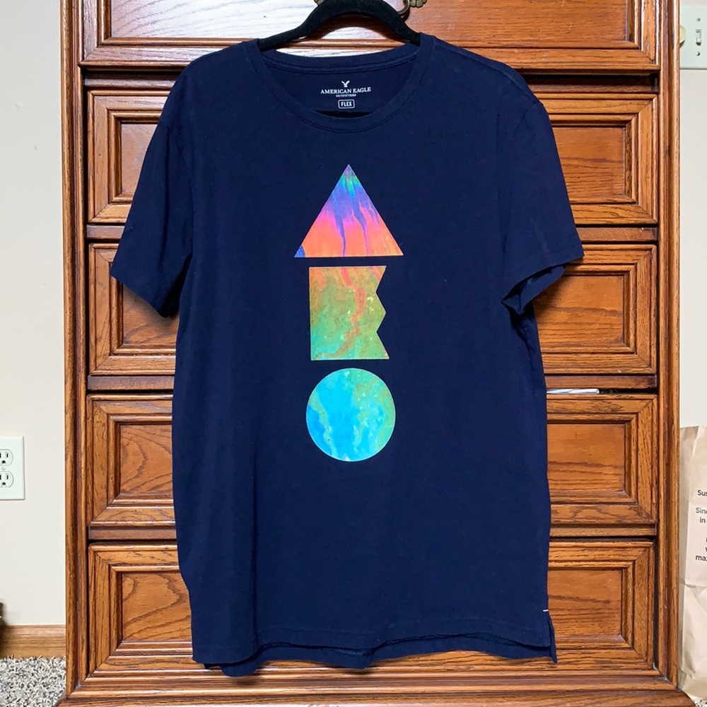 American Eagle Outfitters Flex Navy T Shirt